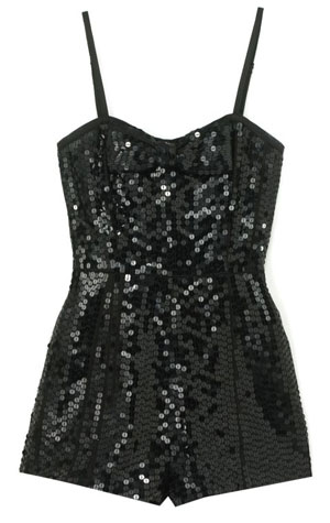 Sequined playsuit