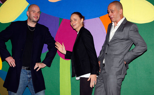 Stella McCartney with Jake and Dinos Chapman