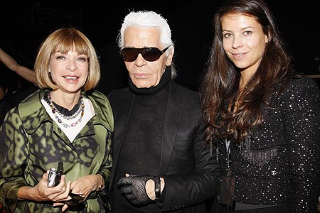 Front row at Paris fashion week