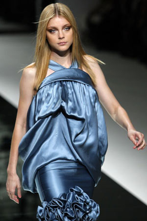 Models at the Elie Saab show