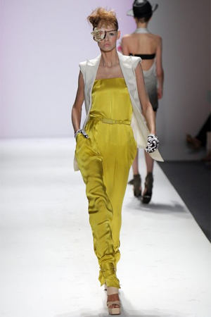 Models wearing the latest from Akiko Ogawa, New York fashion week, 2008