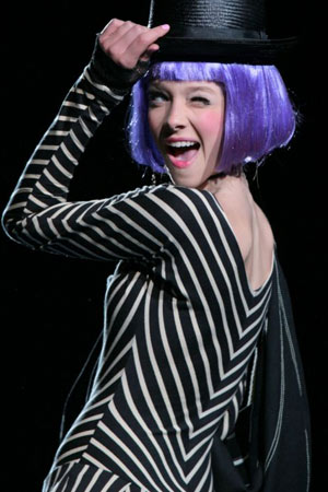 Model wearing Betsey Johnson at NY Fashion Week spring /summer 2009