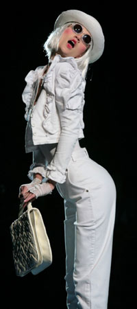 Model wearing Betsey Johnson at NY Fashion Week spring /summer 2009