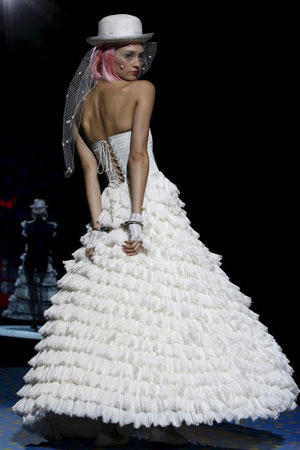 Model wearing Betsey Johnson at NY Fashion Week spring /summer 2009