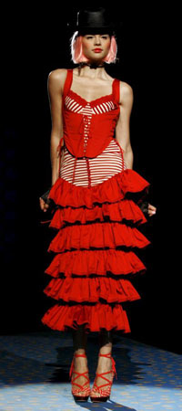 Model wearing Betsey Johnson at NY Fashion Week spring /summer 2009