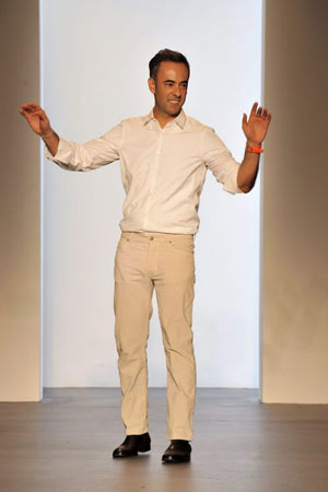 Models at the Calvin Klein show New York Fashion Week spring/summer 2009