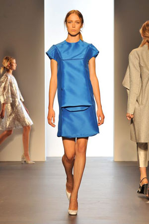 Models at the Calvin Klein show New York Fashion Week spring/summer 2009