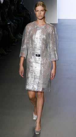 Models at the Calvin Klein show New York Fashion Week spring/summer 2009