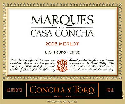 Marques de Casa Concha Merlot