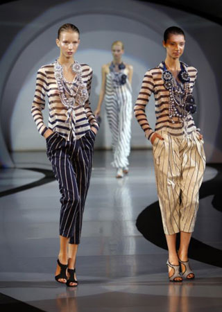 Armani at Milan fashion week