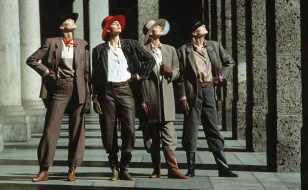 Models wearing Armani 1982