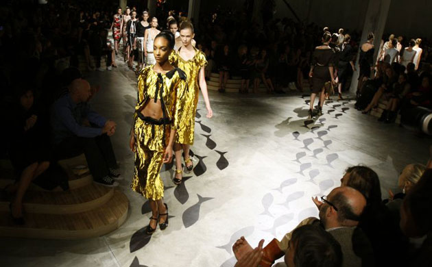 The Prada show at Milan fashion week, September 2008