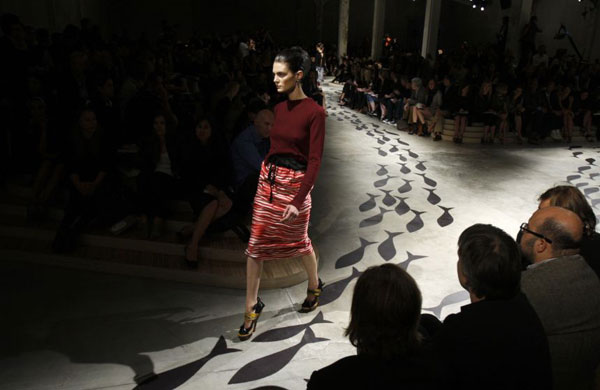 The Prada show at Milan fashion week, September 2008