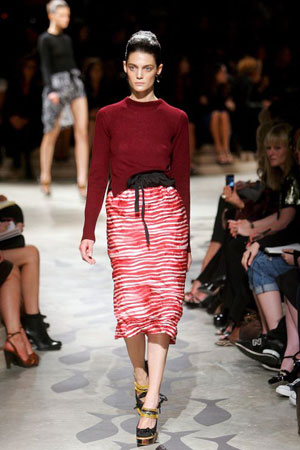 The Prada show at Milan fashion week, September 2008