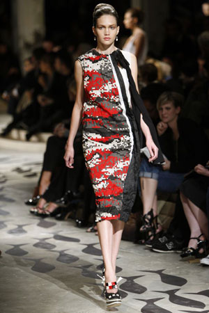 The Prada show at Milan fashion week