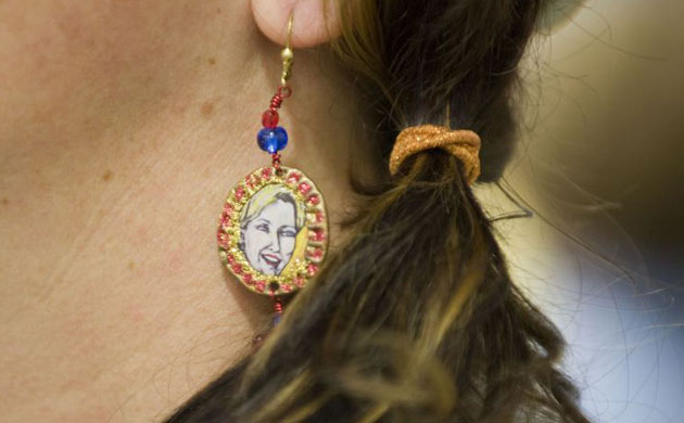 Hillary Clinton earring