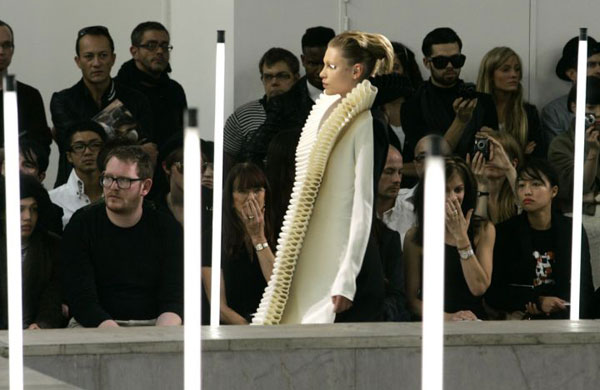Gareth Pugh at Paris fashion week