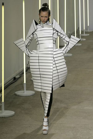 Gareth Pugh at Paris fashion week