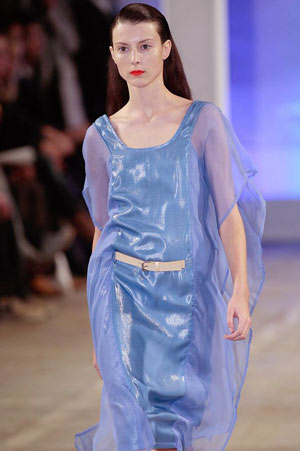 Model at the Veronique Branquinho show