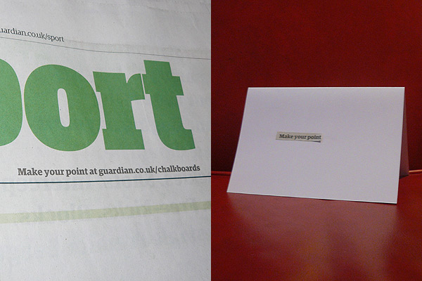 'Make your point' Valentine's day card