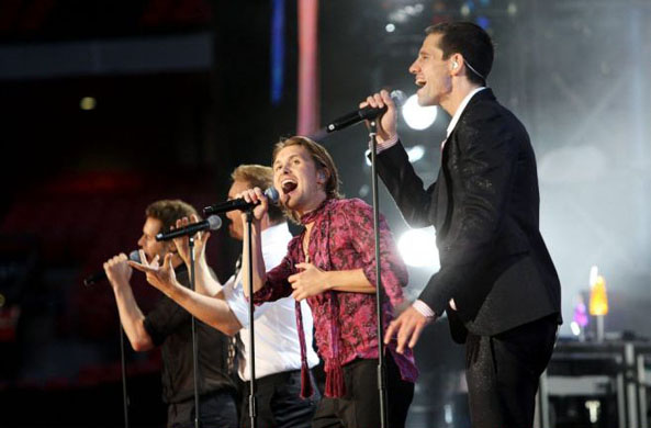 Take That entertain the crowd