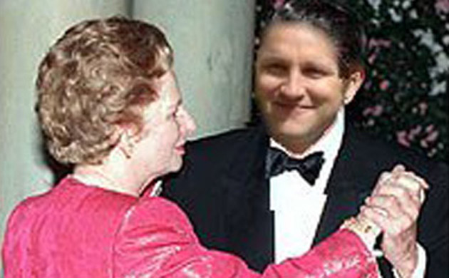 Purnell with Margaret Thatcher