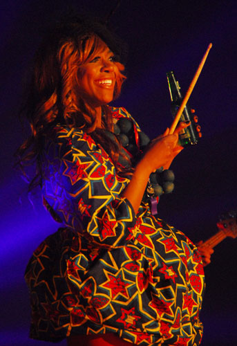 Ebony Bones at the Nokia Green Room