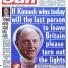 'Kinnock' front page