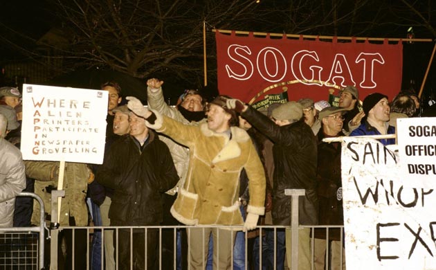 Wapping protest