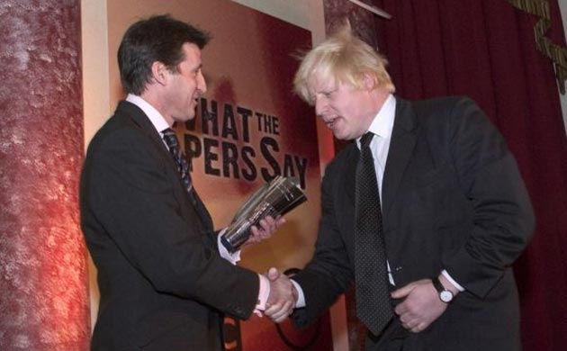 Sebastian Coe and Boris Johnson in 2005