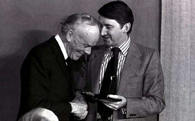 Bill Deedes and David Steel in 1975