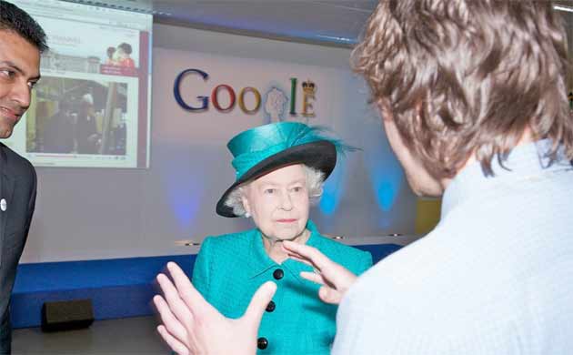 Queen visits Google