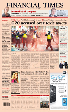 G20 front pages