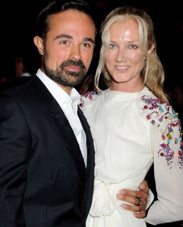 Evgeny Lebedev and Joely Richardson