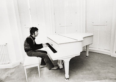 Lennon and piano