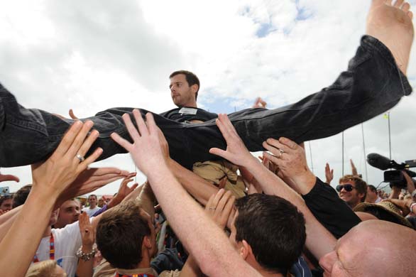 The Streets performs