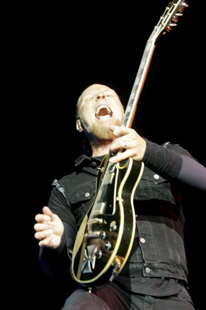 The band Metallica performs in Arras 