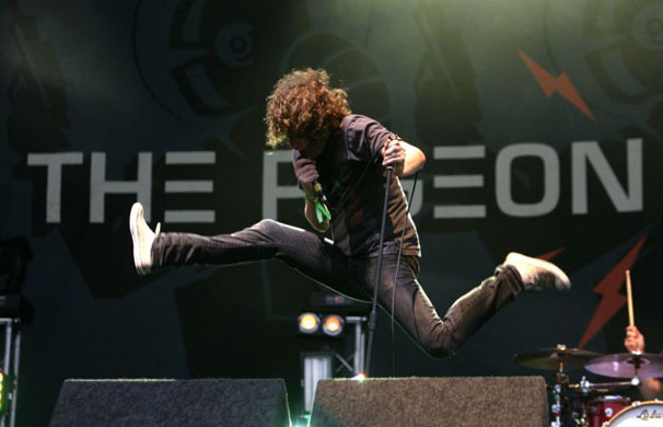 Bowman of The Pigeon Detectives performs at the V Festival