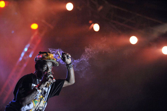 Lee Scrath Perry perform on the world stage on the Hajogyar (Shipyard) Island in Budapest