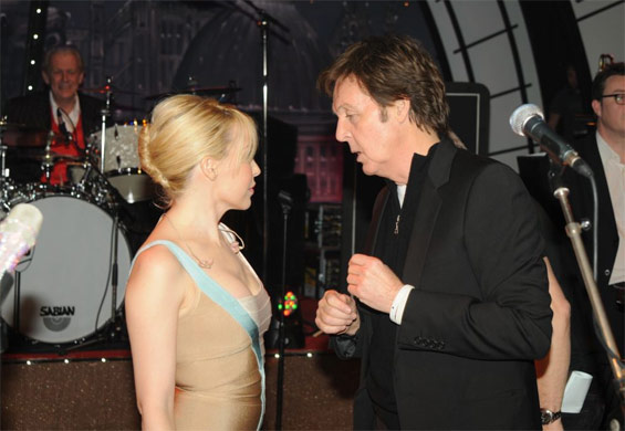 Paul McCartney and Kylie Minogue
