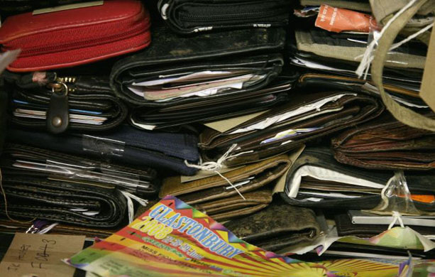 Lost property at Glastonbury