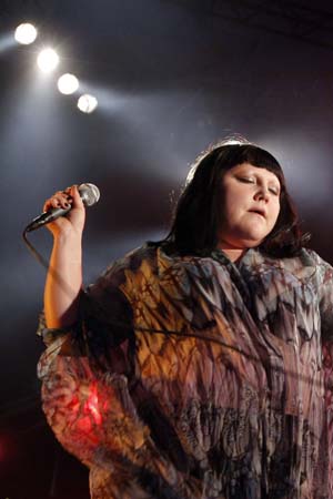 Beth Ditto performs