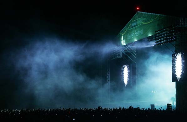 The Chemical Brothers perform