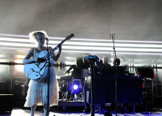 Massiva Attack performs in London 