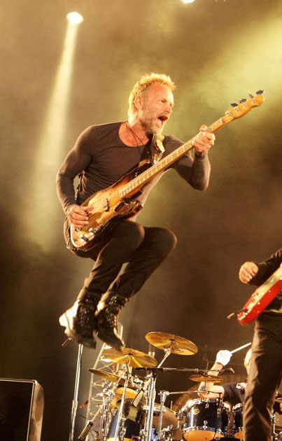 Sting of the Police performs at Isle of Wight Festival 