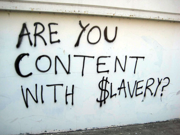 slavery grafitti