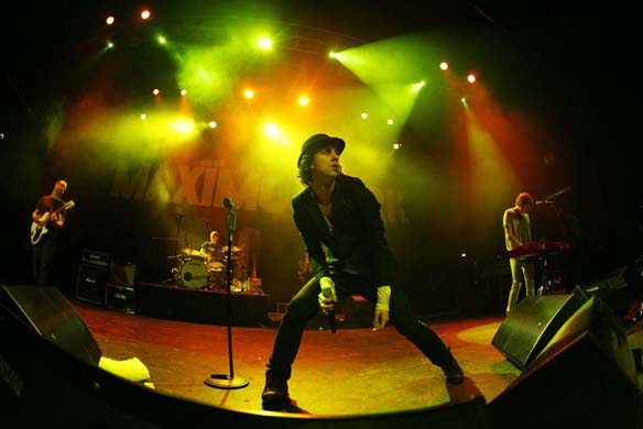 Maximo park perform at the Forum