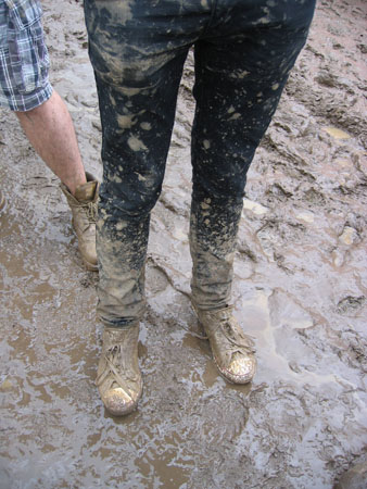 Muddy fan at Bestival