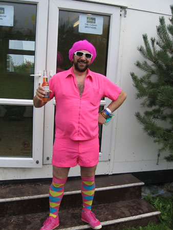 Backstage at Bestival