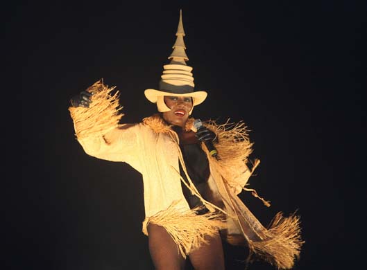 Grace Jones performs at Bestival